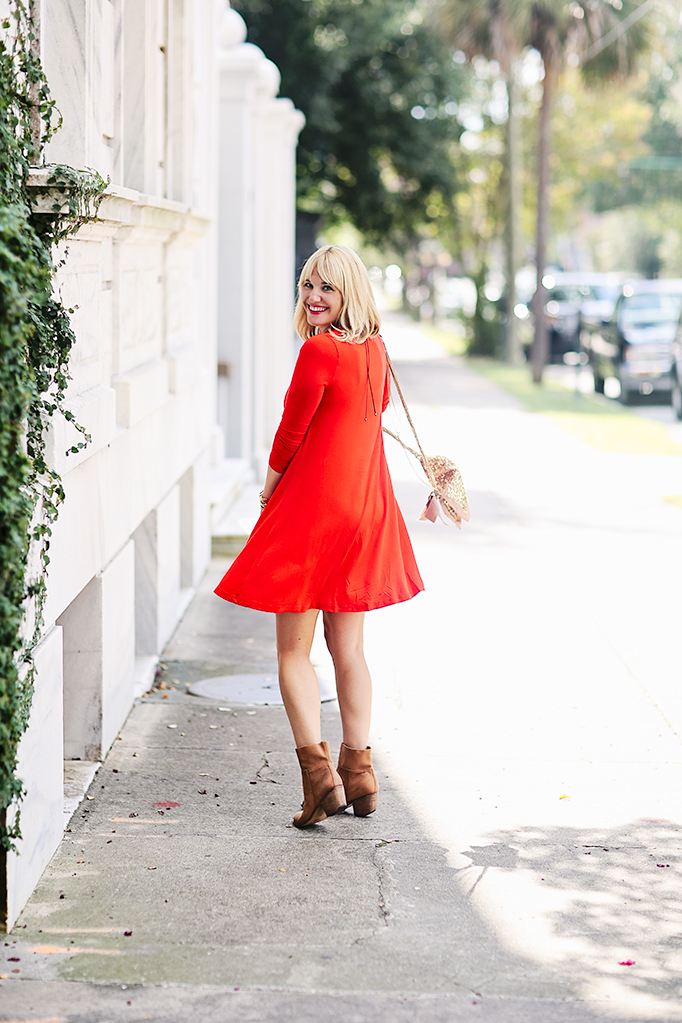 dress and booties look