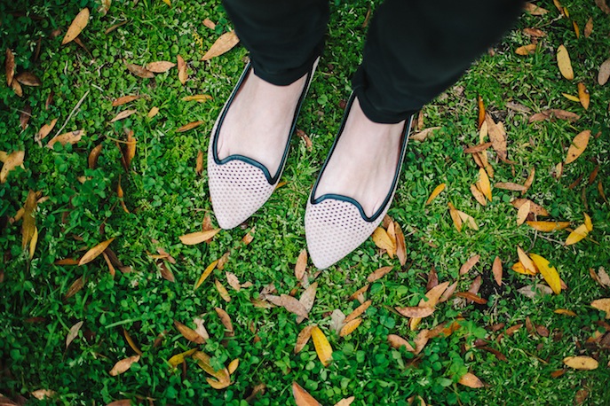 What I'm Wearing: Pointed Toe Flats - Look Linger Love