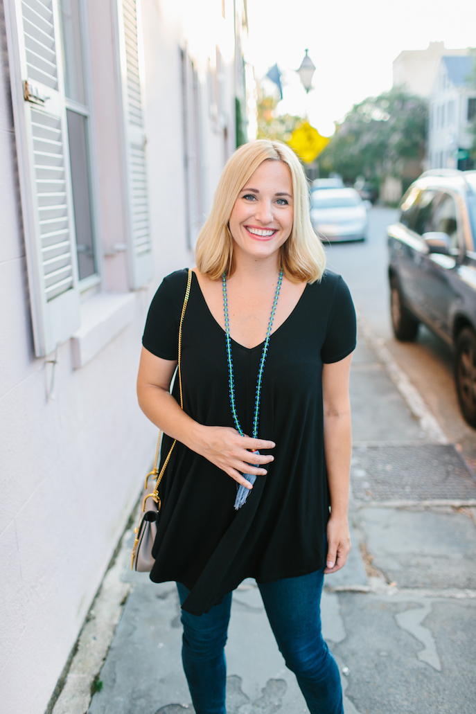 What I’m Wearing: Black Swing Top - Look Linger Love