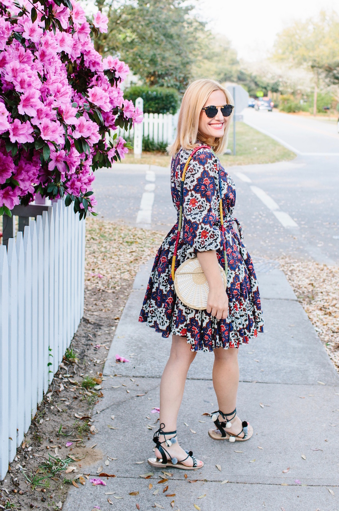 What I’m Wearing: Printed Circle Skirt Dress - Look Linger Love