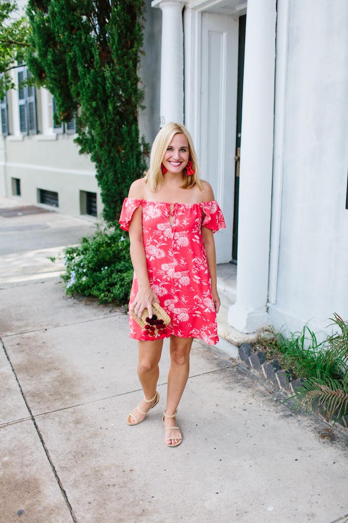 What I’m Wearing: Red Floral Dress - Look Linger Love