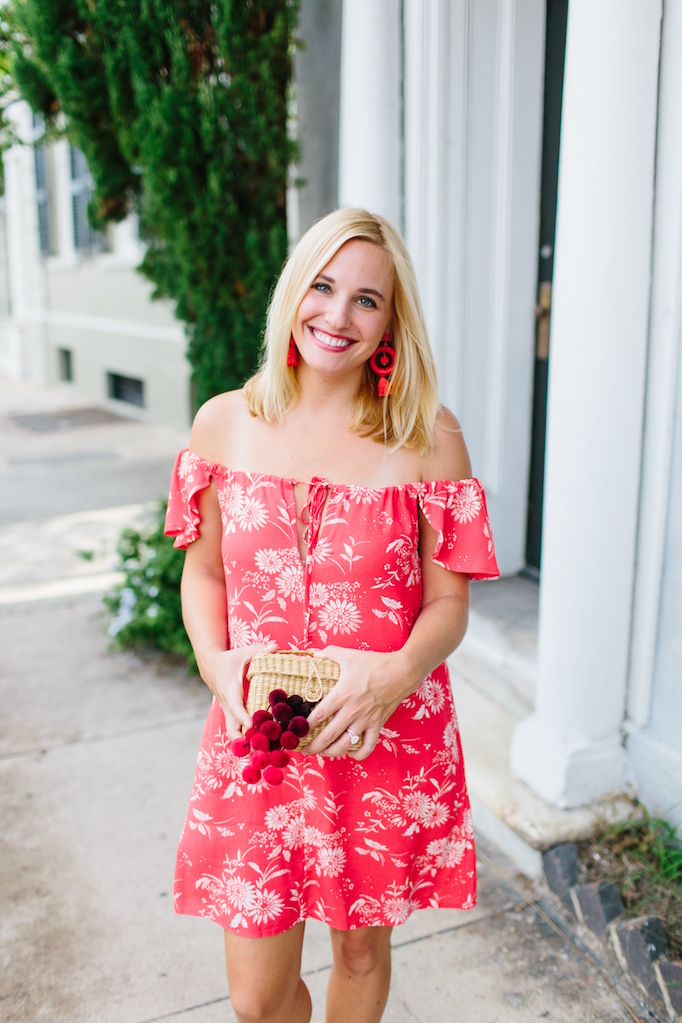 What I’m Wearing: Red Floral Dress - Look Linger Love